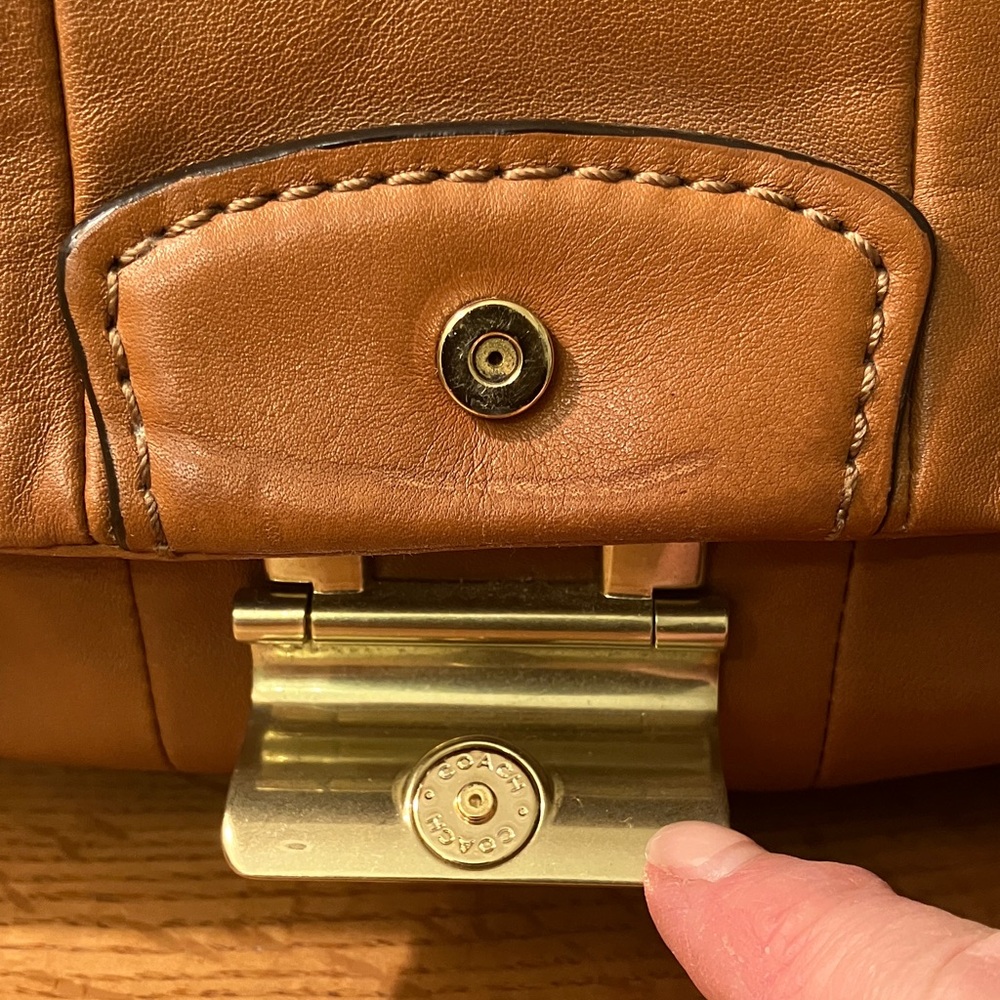 Coach Tan Leather Handbag - Picture 3 of 12